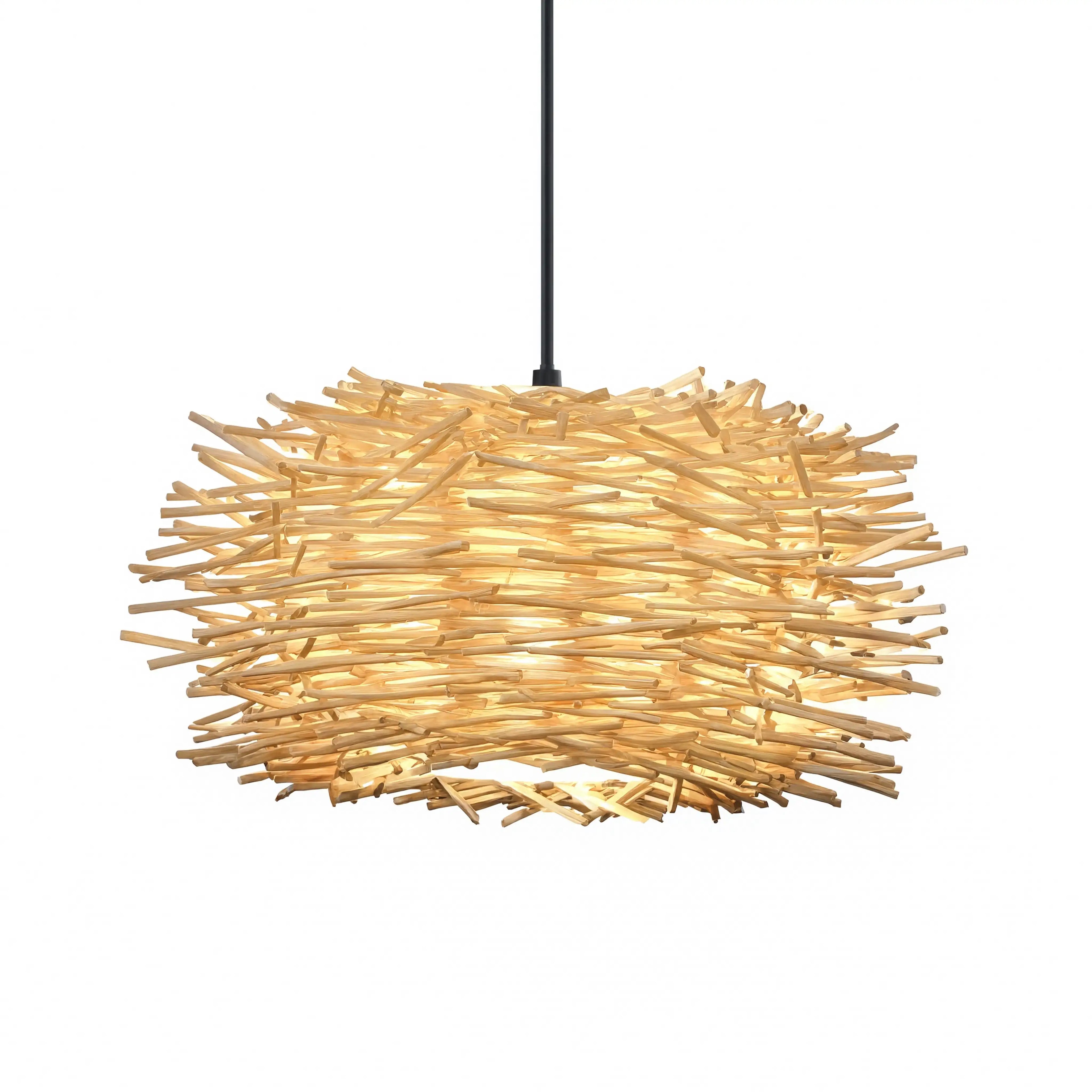 Aléria - Nest Rattan Pendant Light