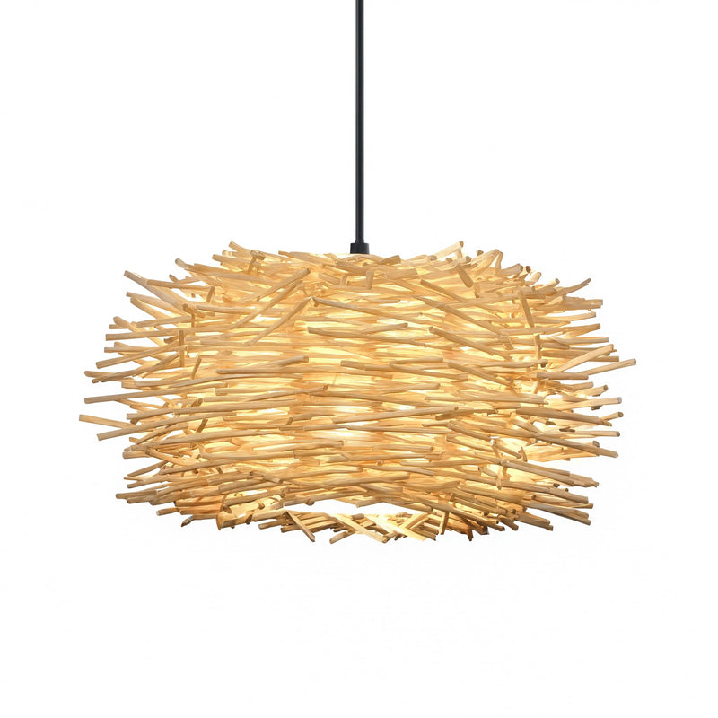Aléria - Nest Rattan Pendant Light