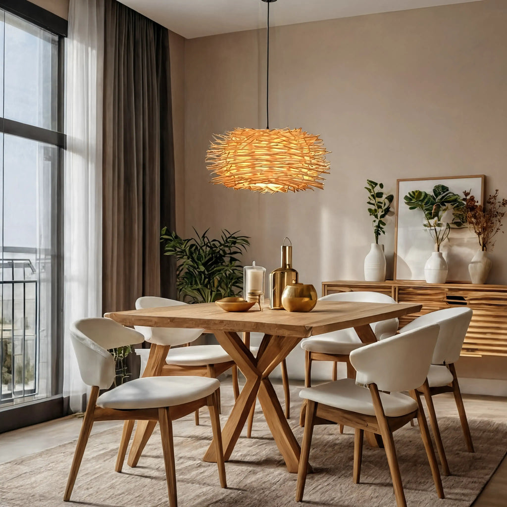 Aléria - Nest Rattan Pendant Light