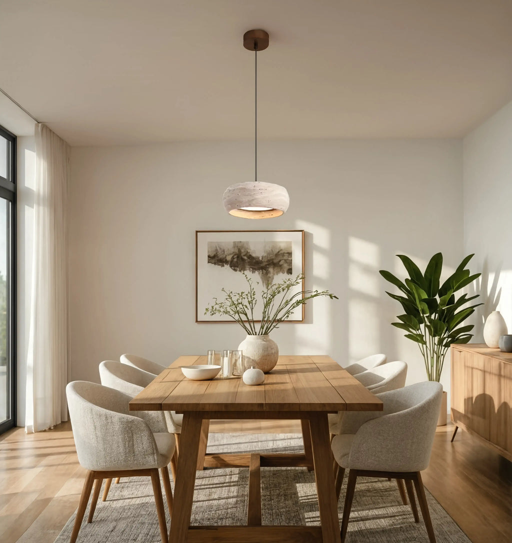 Claros - Travertine Ring Pendant