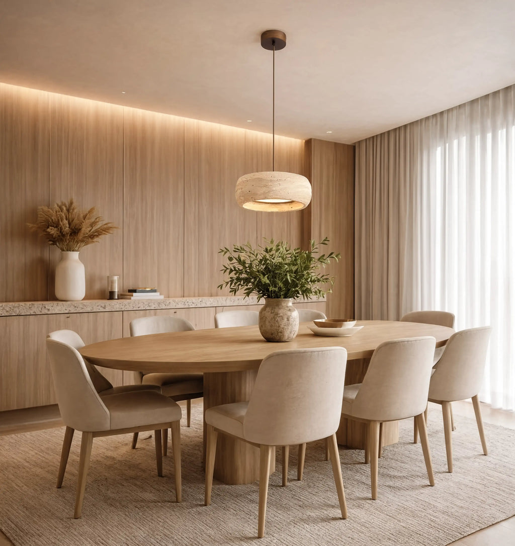 Claros - Travertine Ring Pendant