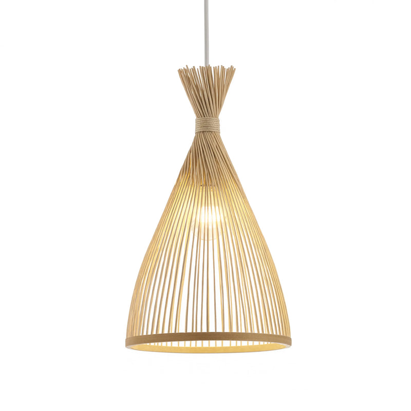 Hydra - Conical Rattan Pendant light