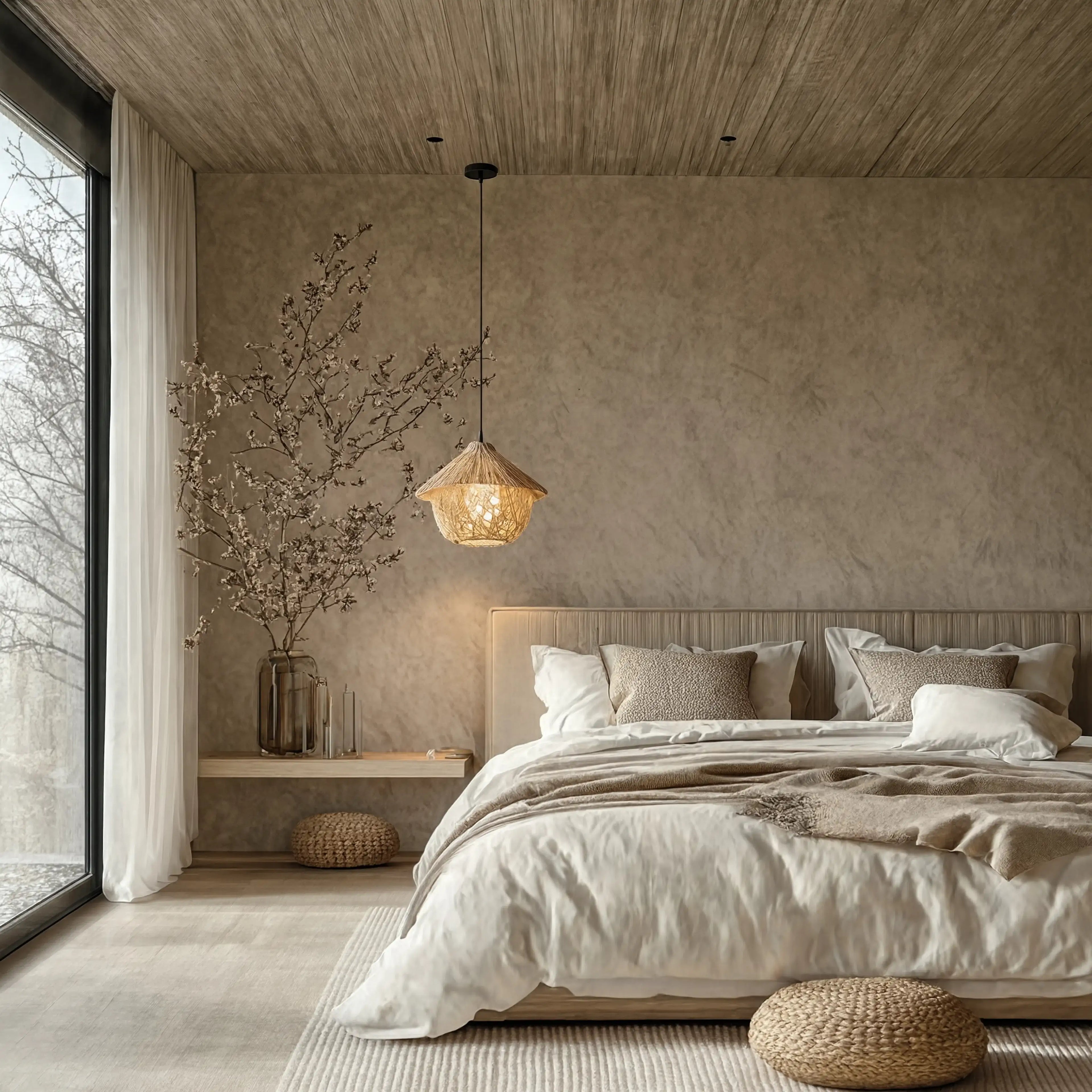 Locri - Rattan Cabin Swing pendant light