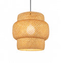 Olympia - 3-Tier Rattan Pendant Light
