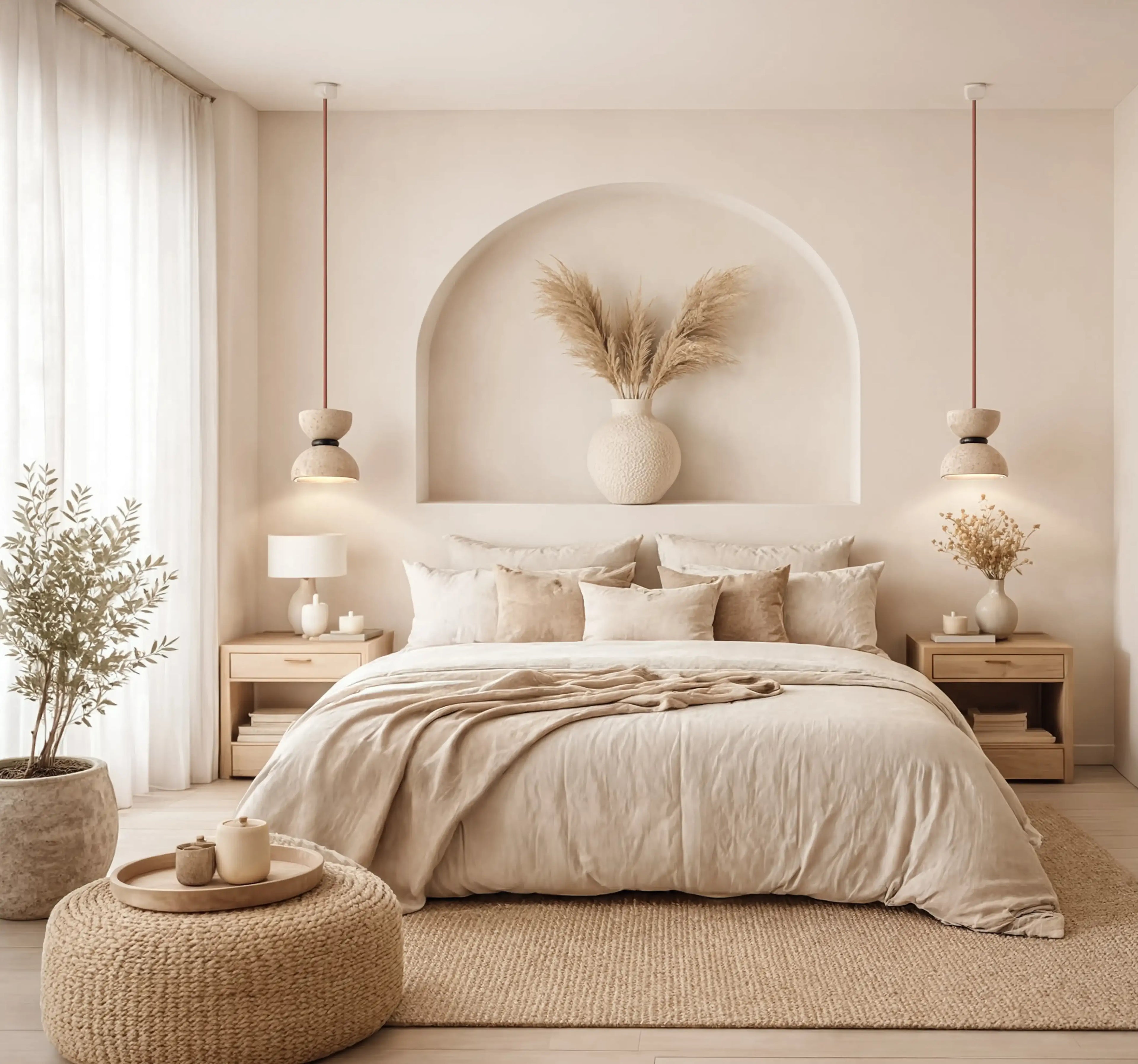 Sybaris - Hourglass Travertine Pendant light