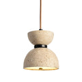 Sybaris - Hourglass Travertine Pendant light