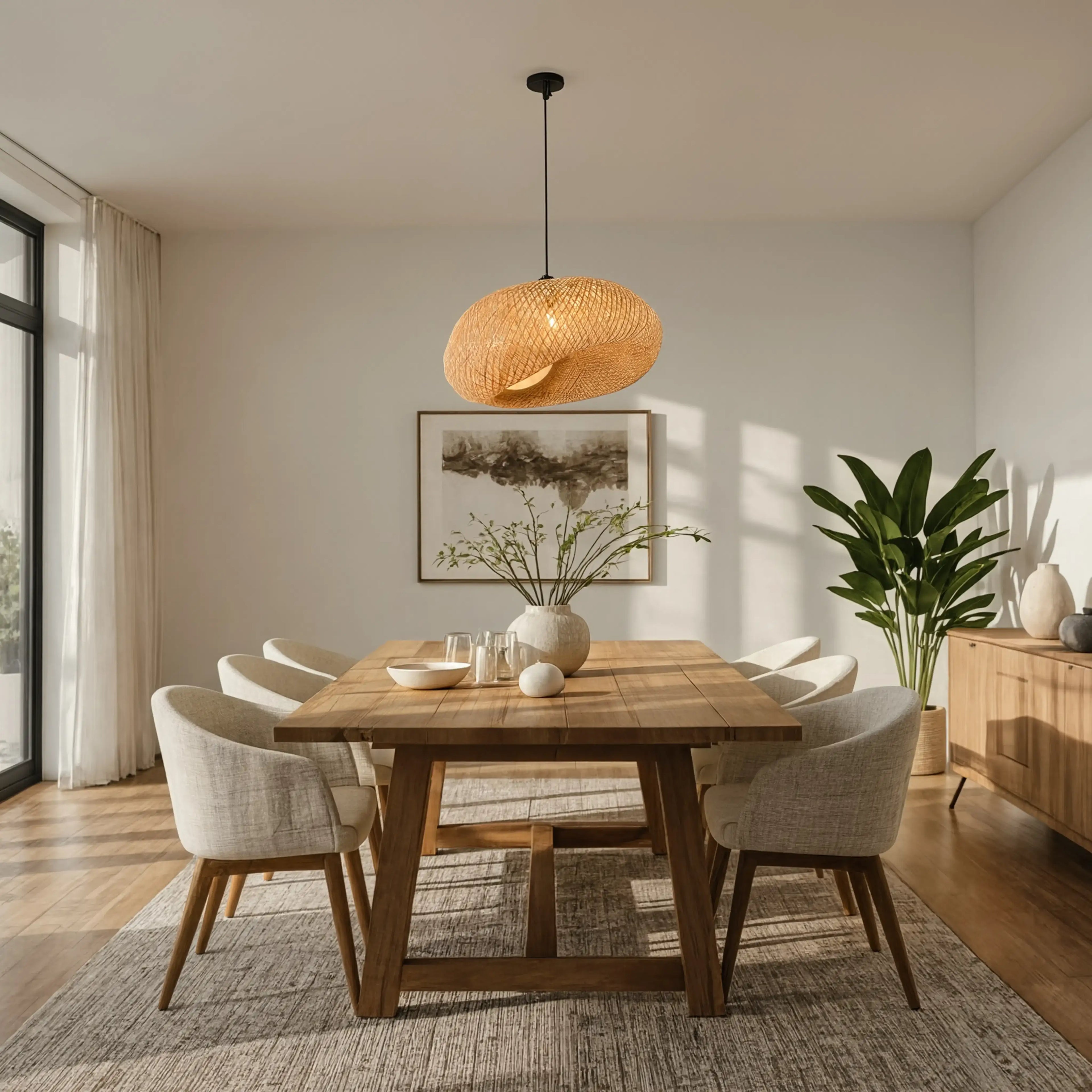Triton - Rattan Ball pendant Light