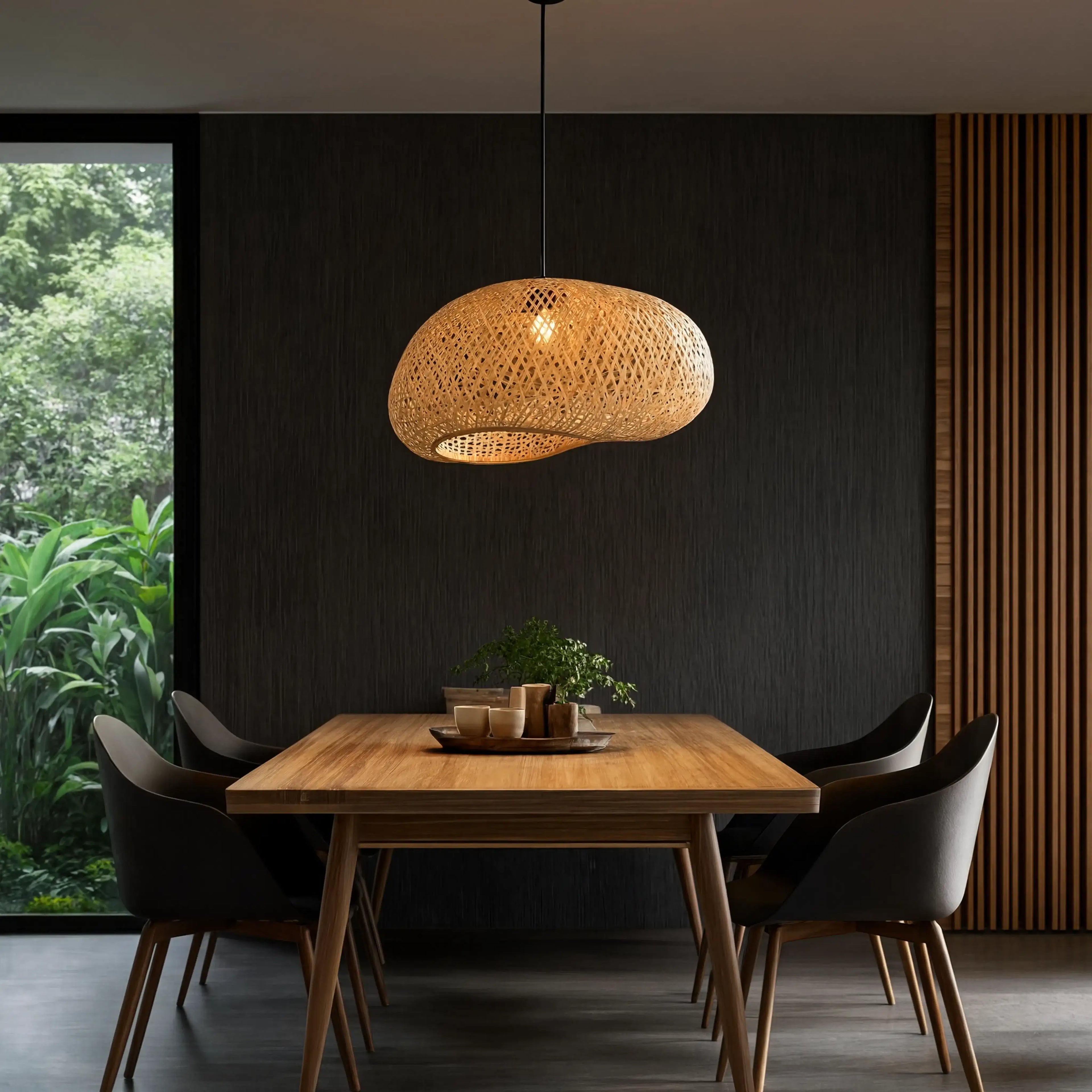 Triton - Rattan Ball pendant Light