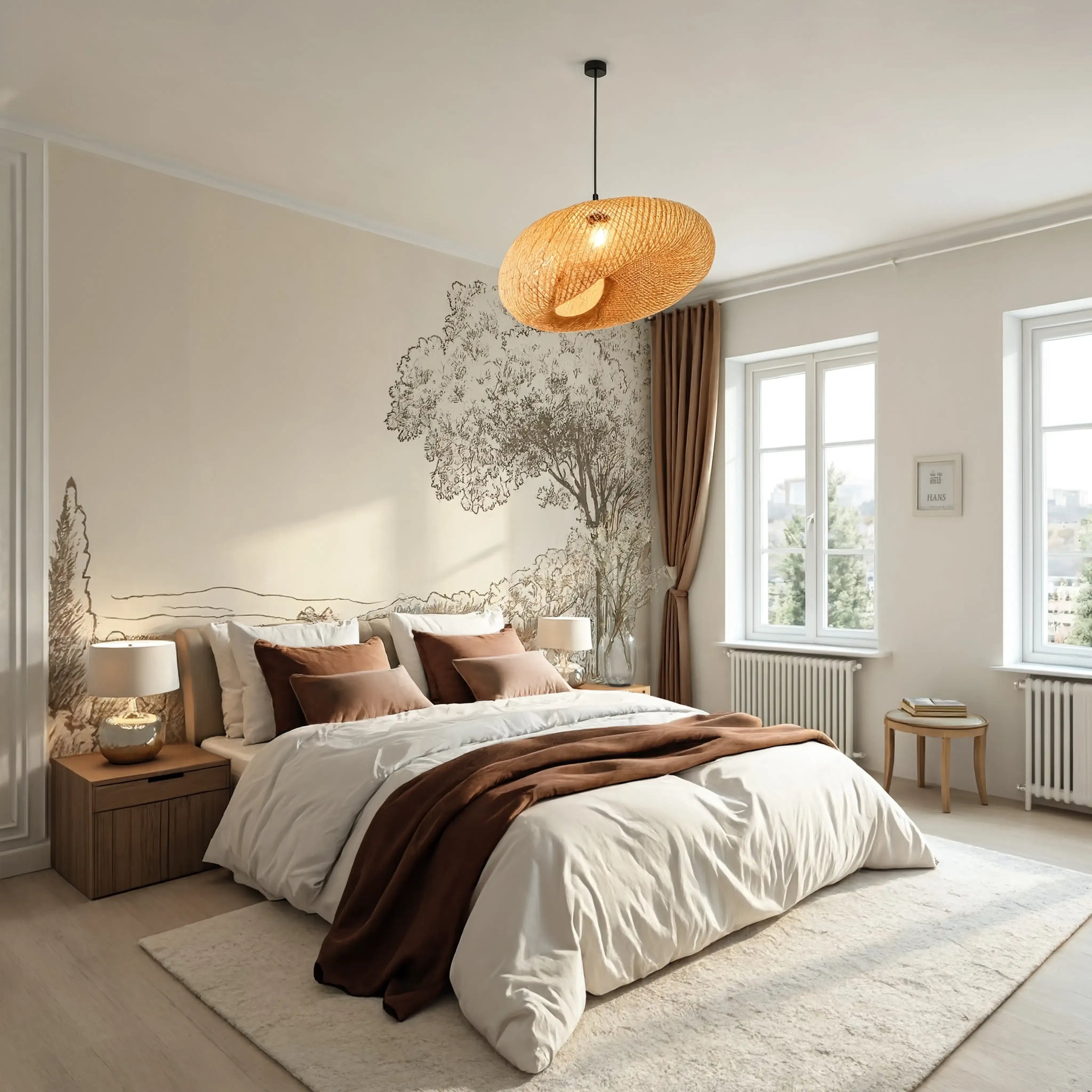 Triton - Rattan Ball pendant Light