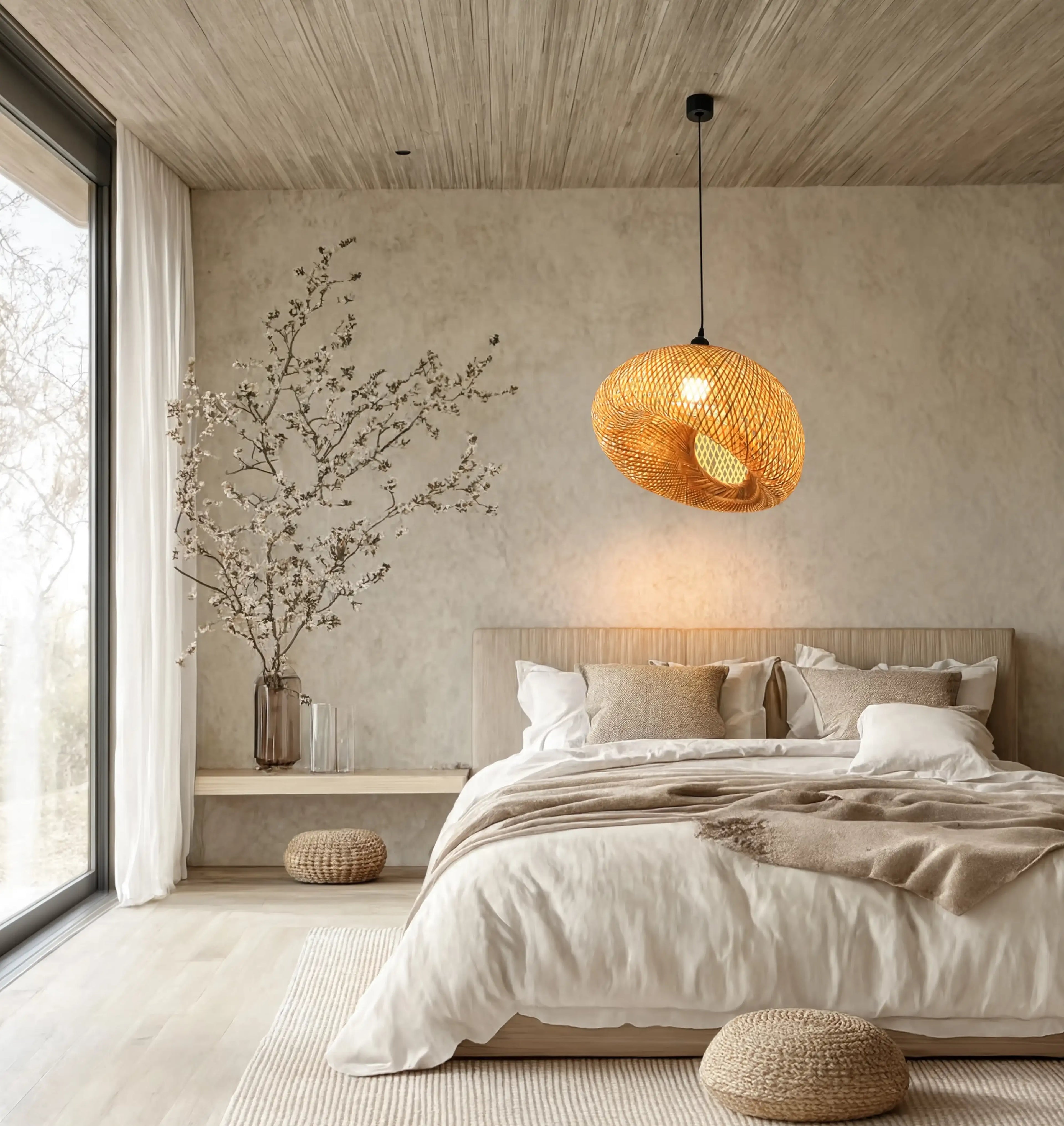 Triton - Rattan Ball pendant Light