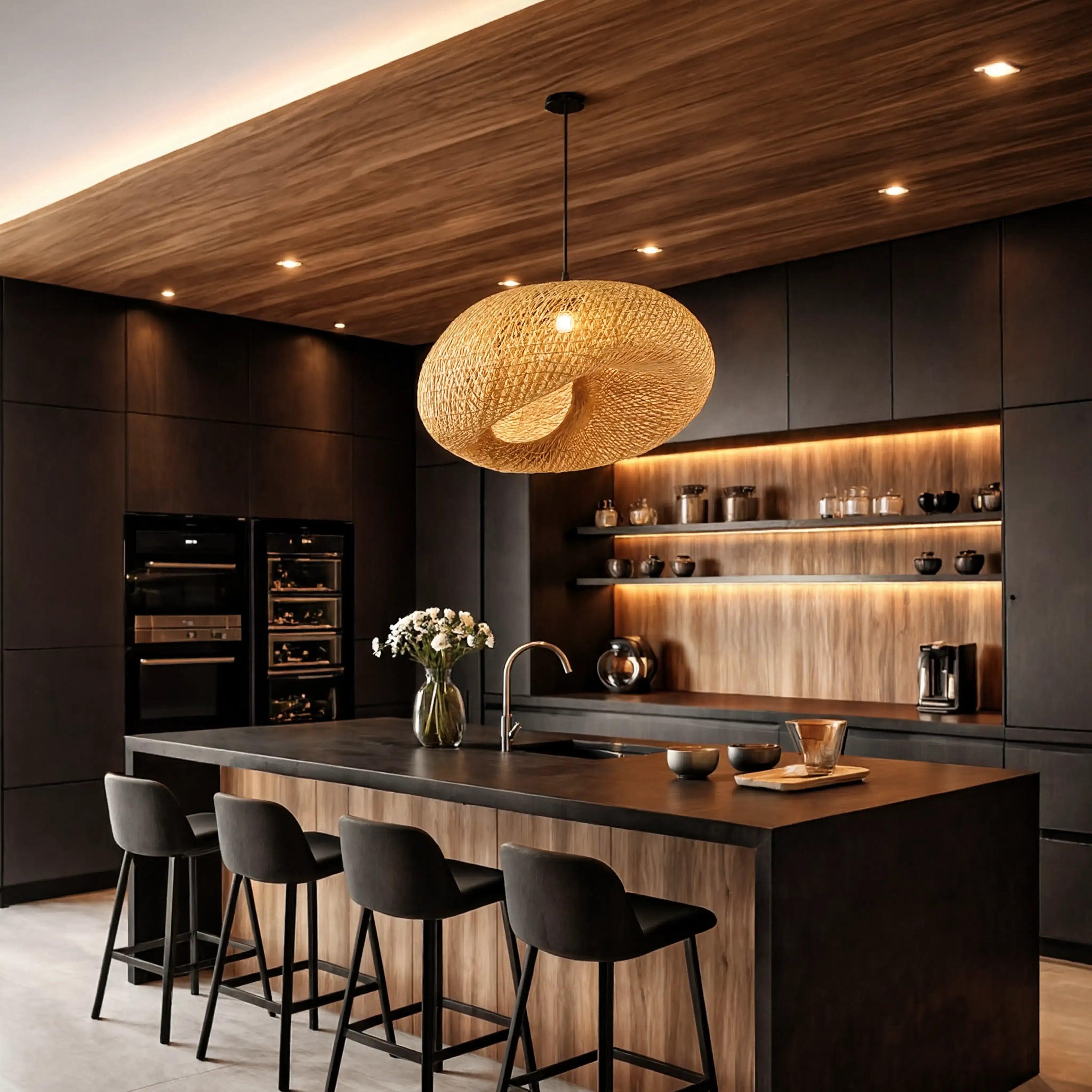 Triton - Rattan Ball pendant Light