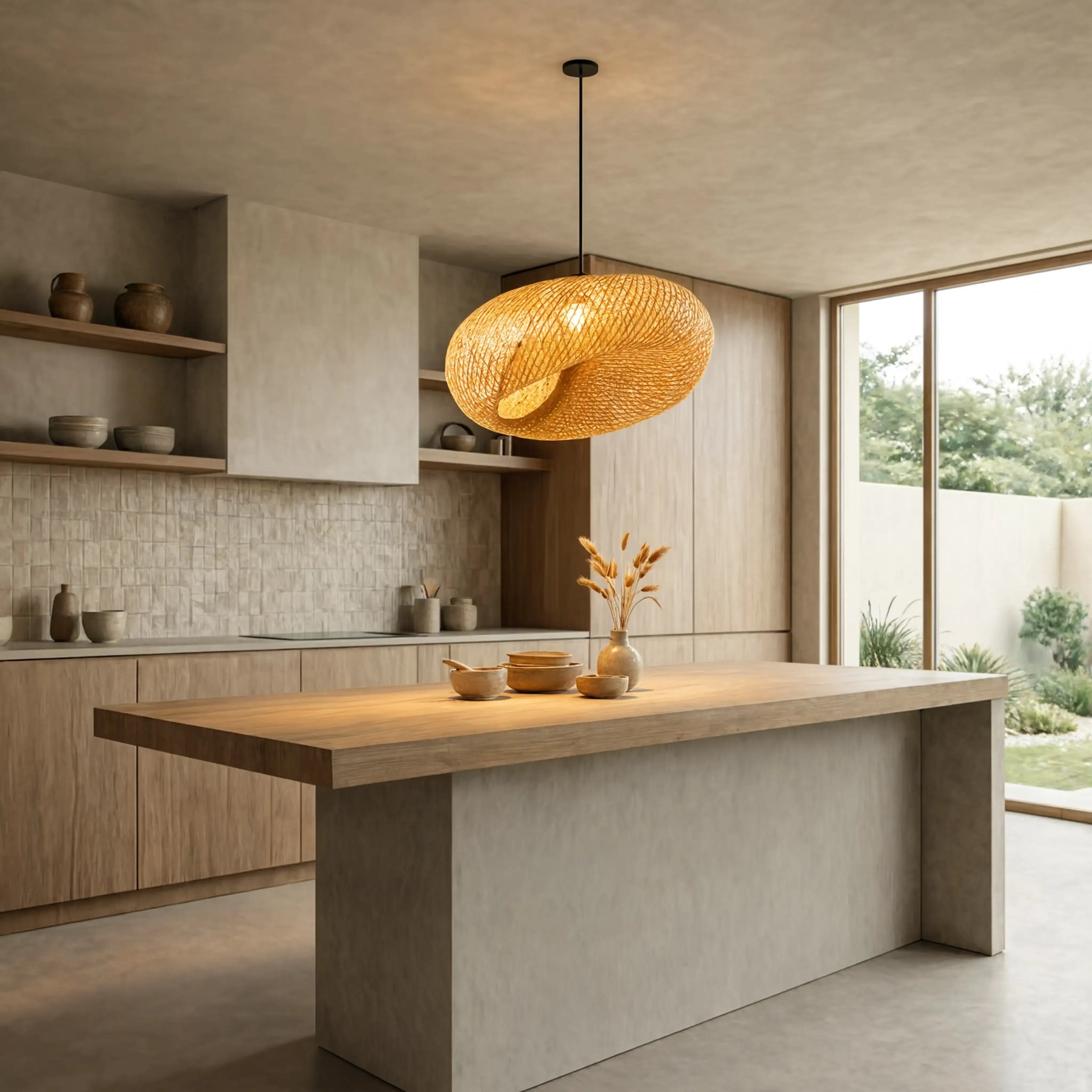 Triton - Rattan Ball pendant Light
