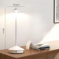 Rechargeable Conical LED Table Lamp — Touch Dimmer