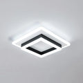 Plafonnier carré en acrylique plafonnier LED moderne, plafonniers LED blancs 6500K pour chambre bureau cuisine salon