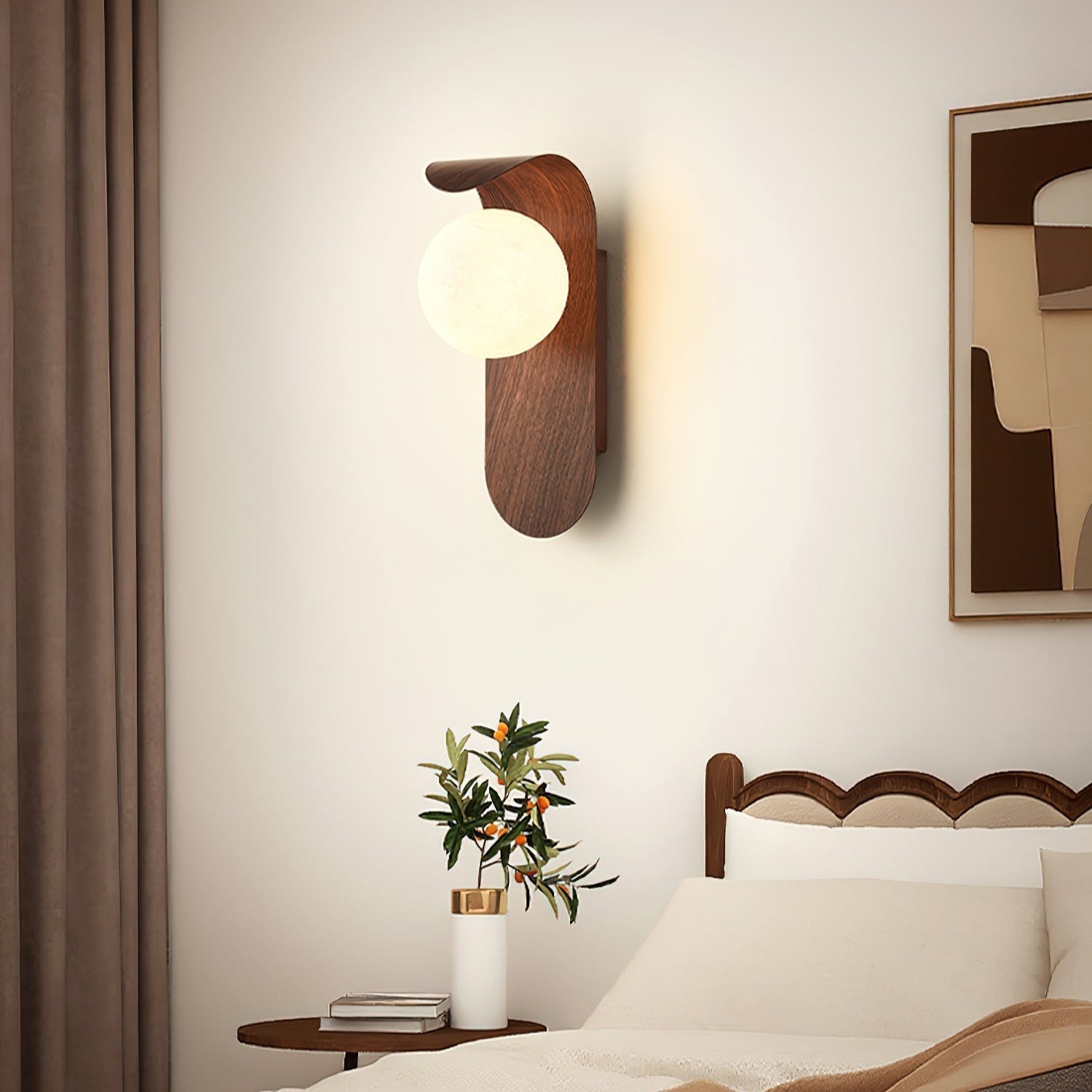 Exuro Applique Murale Intérieure en Bois / Noyer - Neutralighting