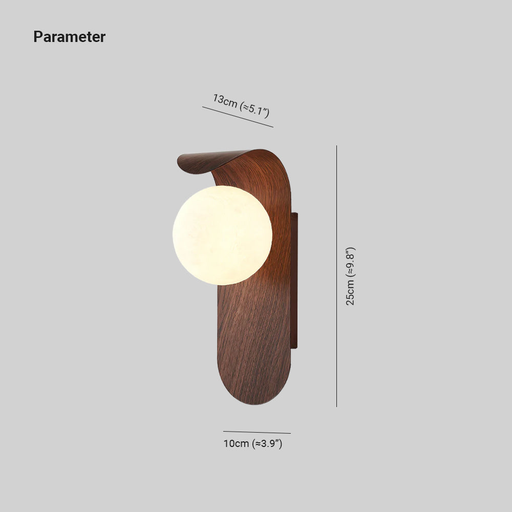 Exuro Applique Murale Intérieure en Bois / Noyer - Neutralighting