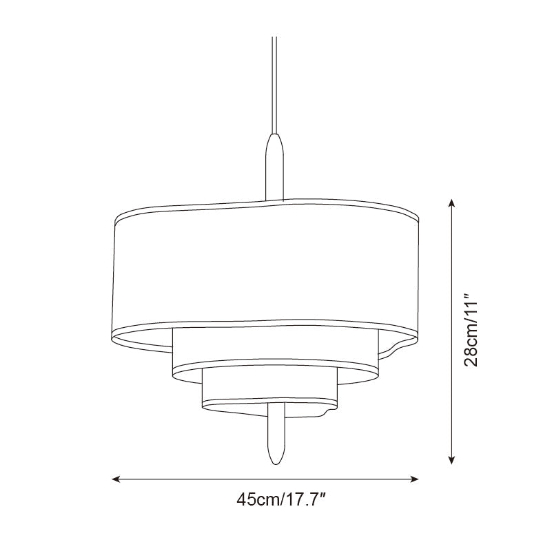 Ophel Lampe Suspendue en Tissu Vert - Neutralighting