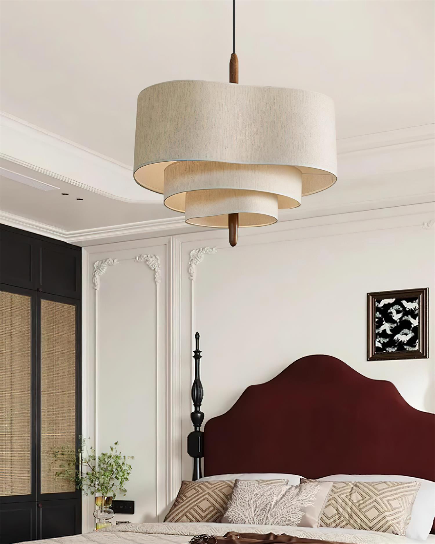 Ophel Lampe Suspendue en Tissu Vert - Neutralighting