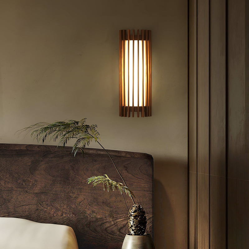 Neyra Indoor Walnut Wall Light