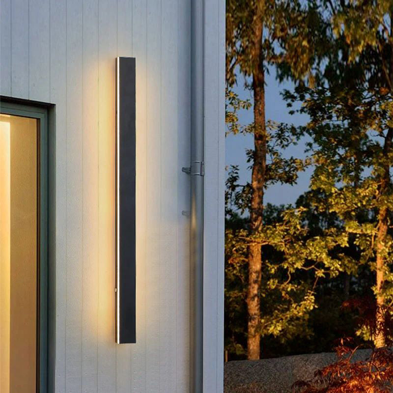 Elune Applique Murale Extérieur LED Étanche Minimaliste Métal Cour - Neutralighting