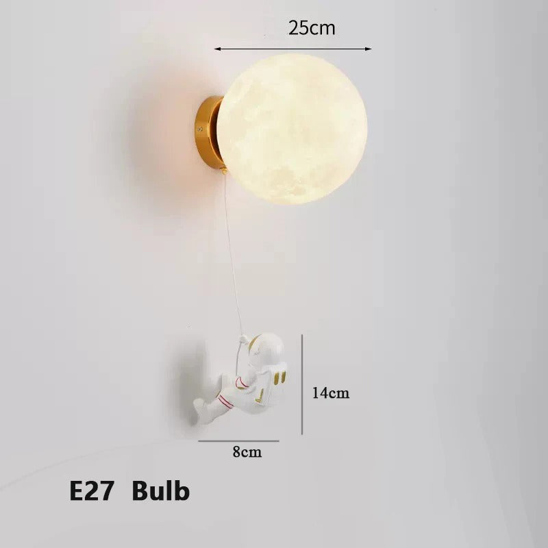 Astronaut Wall-Mounted Bedside Lamp