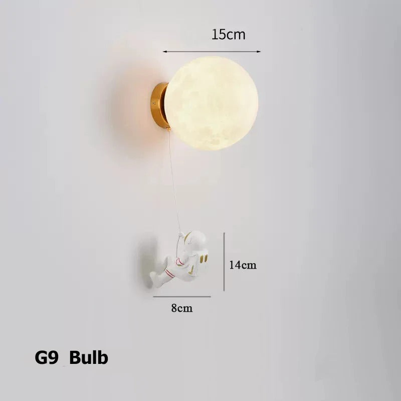 Astronaut Wall-Mounted Bedside Lamp