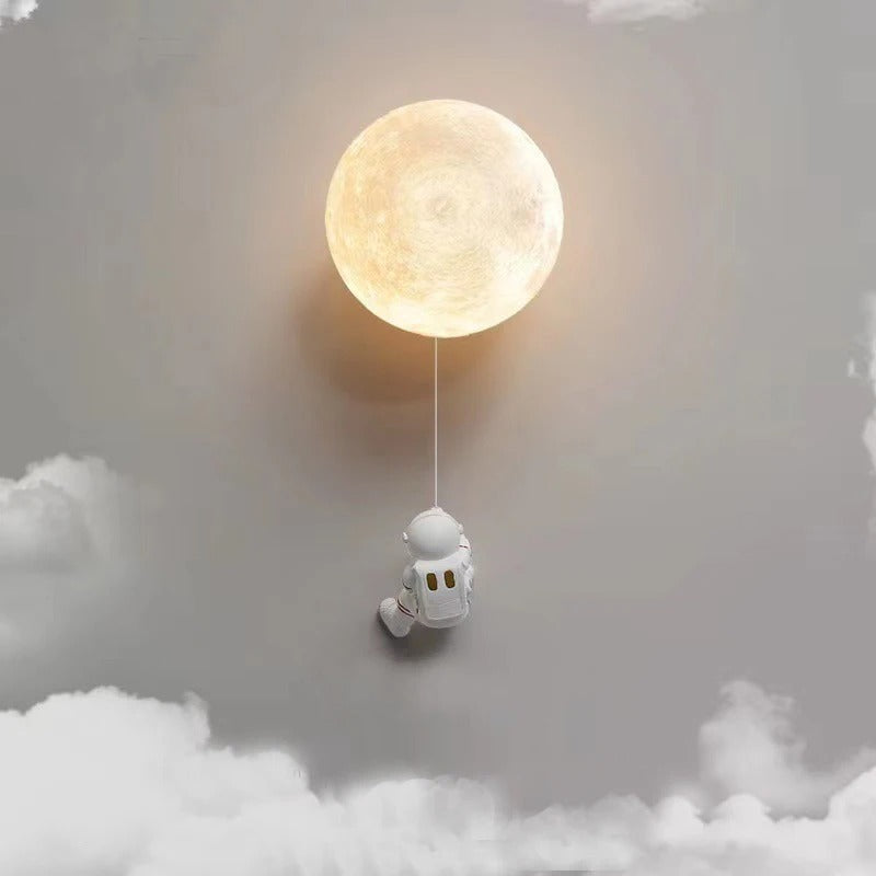 Astronaut Wall-Mounted Bedside Lamp