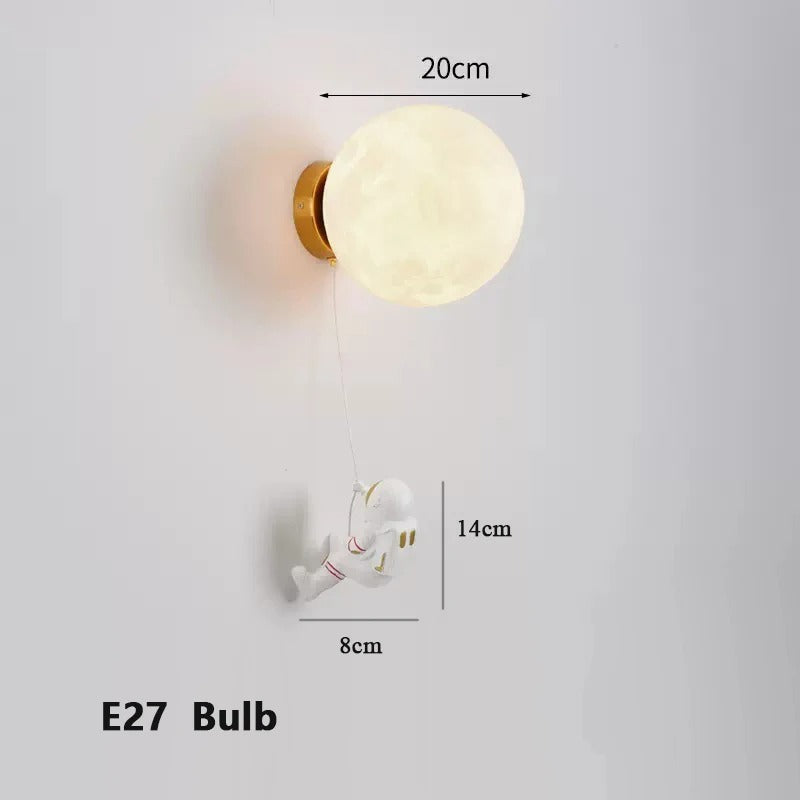 Astronaut Wall-Mounted Bedside Lamp