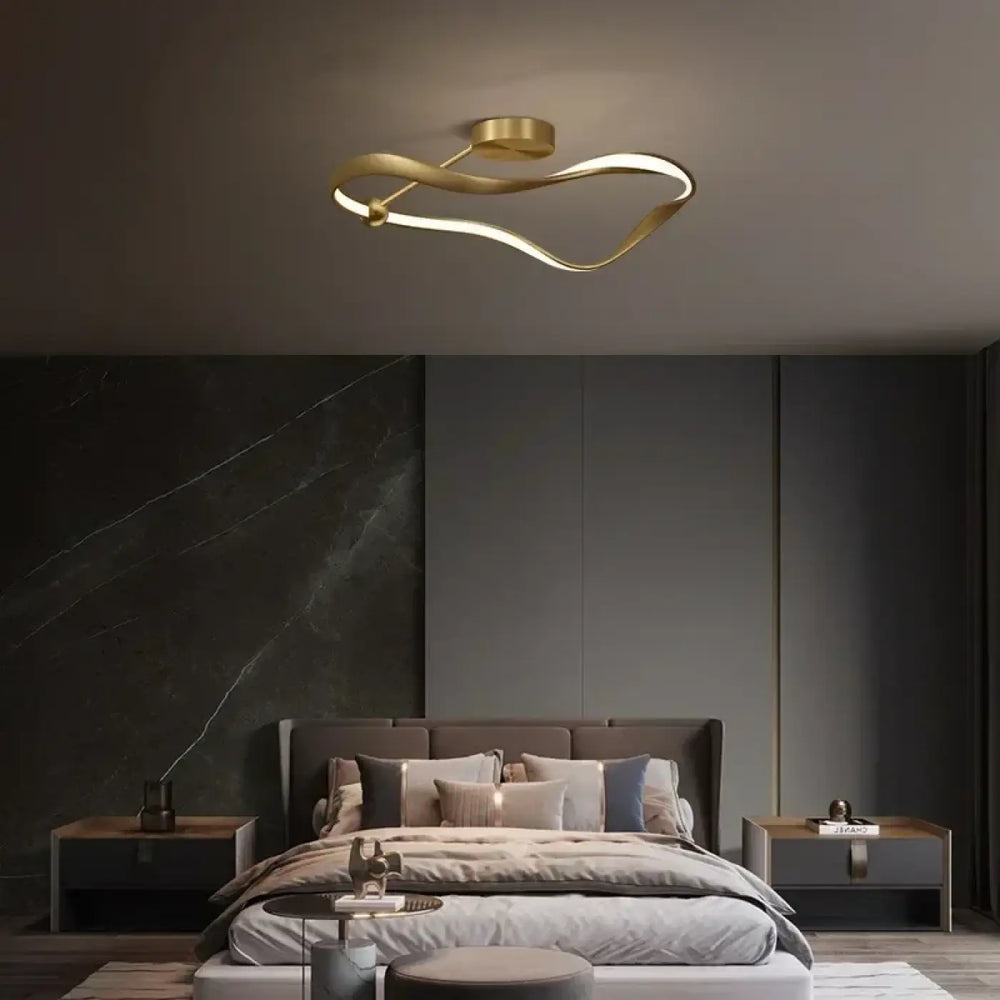 Modern Gold Designer Ceiling Light