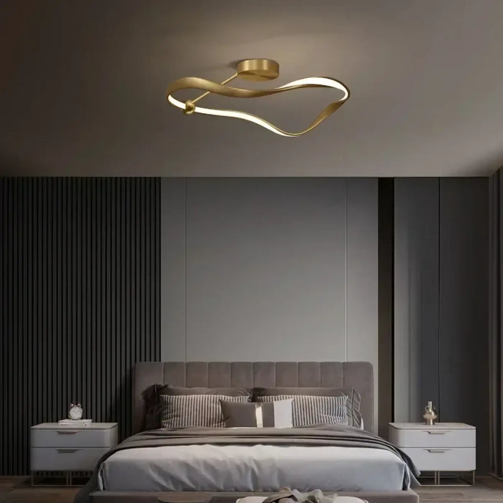 Modern Gold Designer Ceiling Light
