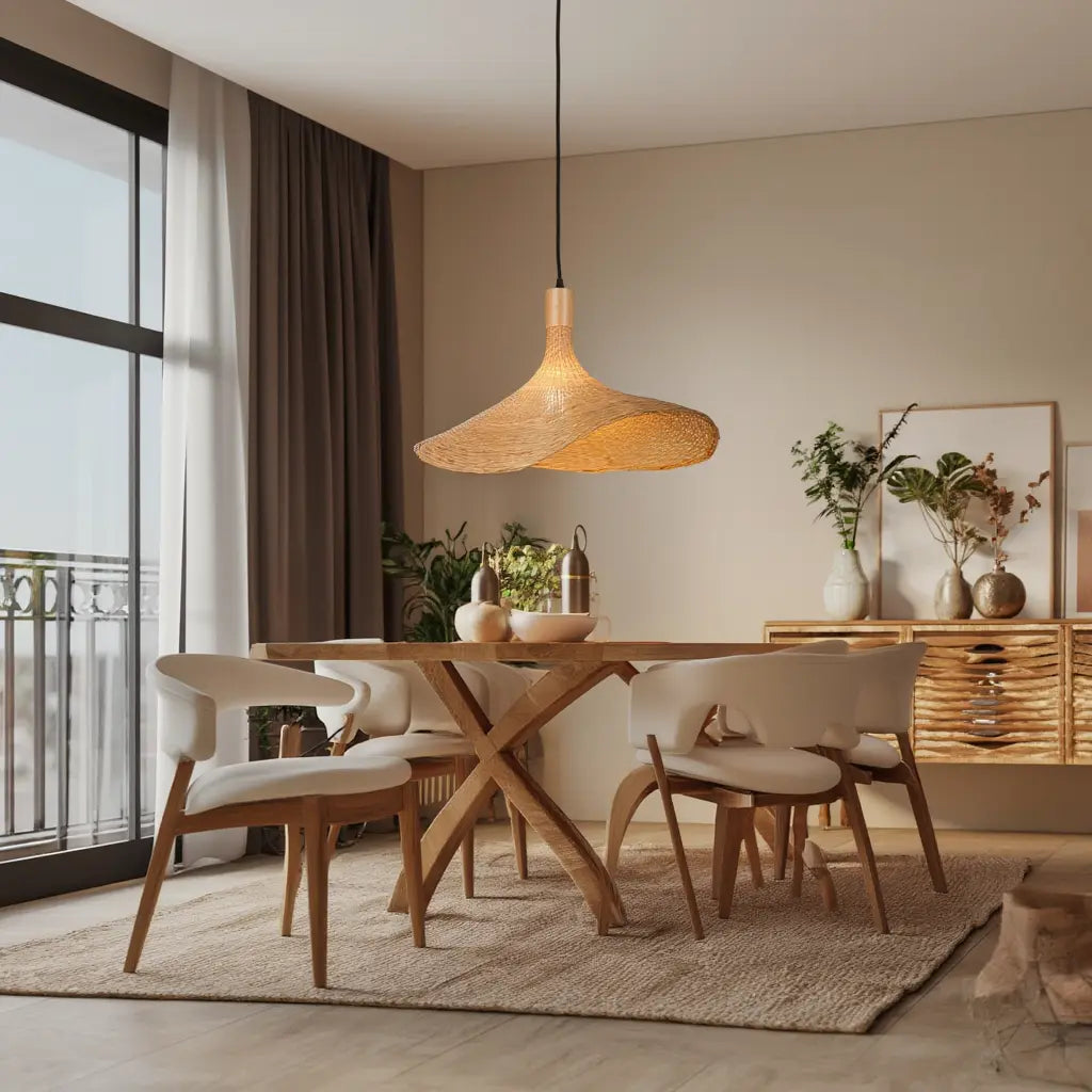 Méltemi - Woven Rattan Pendant light