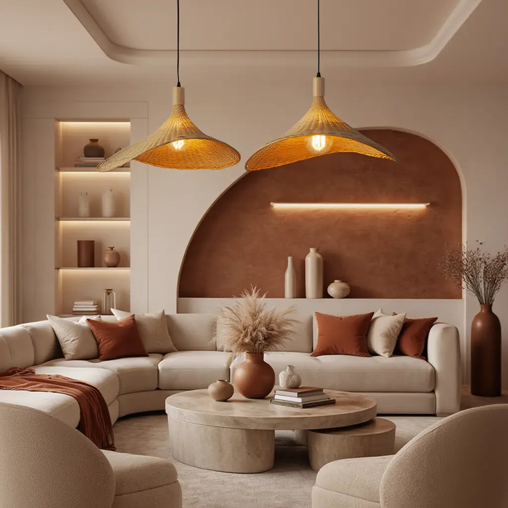 Méltemi - Woven Rattan Pendant light
